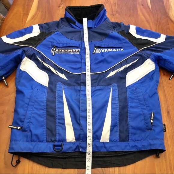 YAMAHA Motorcycle Blue & White Jacket with Removable Inner Liner Medium - Large - Picture 15 of 16